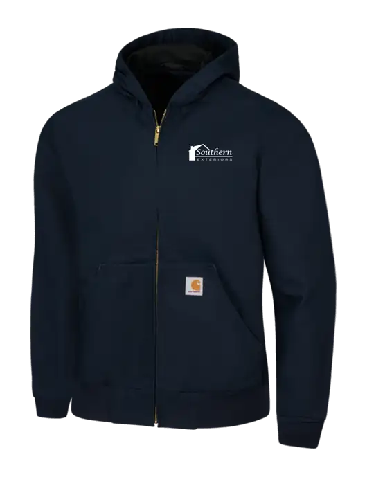 Carhartt Navy Thermal Lined Duck Active Jacket w/Southern Exteriors Logo