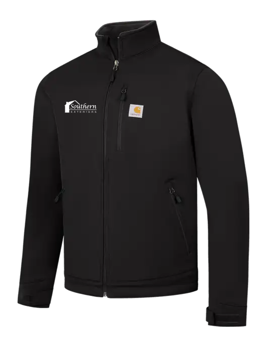 Carhartt Black Crowley Soft Shell Jacket w/Southern Exteriors Logo