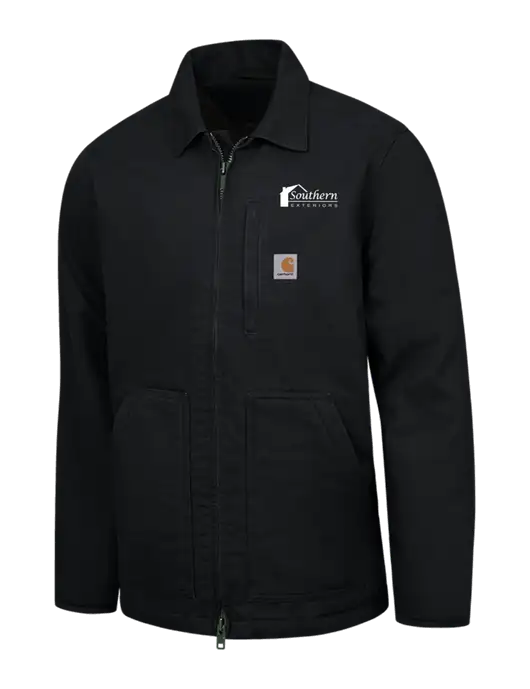 Carhartt Black Sherpa-Lined Coat w/Southern Exteriors Logo