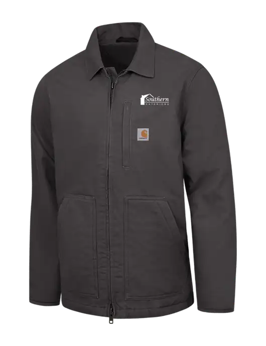 Carhartt Dark Grey Sherpa-Lined Coat w/Southern Exteriors Logo