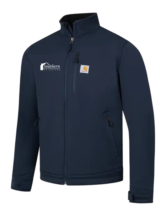 Carhartt Navy Crowley Soft Shell Jacket w/Southern Exteriors Logo