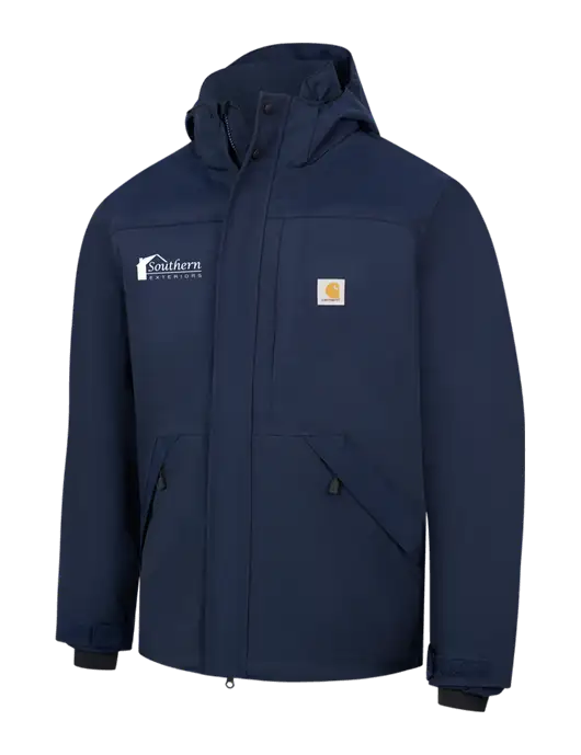 Carhartt Navy Storm Defender Shoreline Jacket w/Southern Exteriors Logo