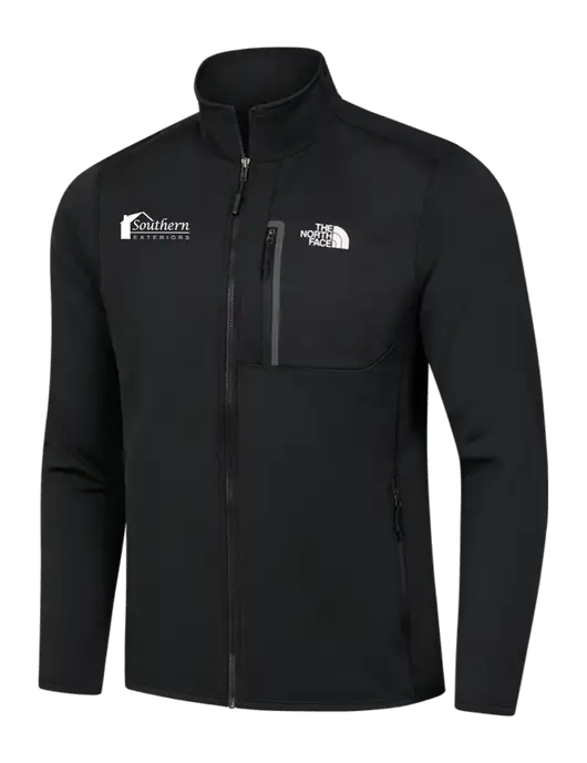 North Face Black Skyline Full-Zip Fleece Jacket w/Southern Exteriors Logo