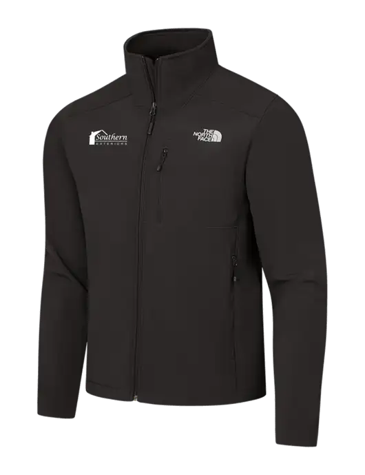 The North Face Black Apex Barrier Soft Shell Jacket w/Southern Exteriors Logo