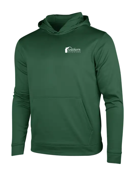 Forest Green Sport-Wick Fleece Hooded Pullover w/Southern Exteriors Logo