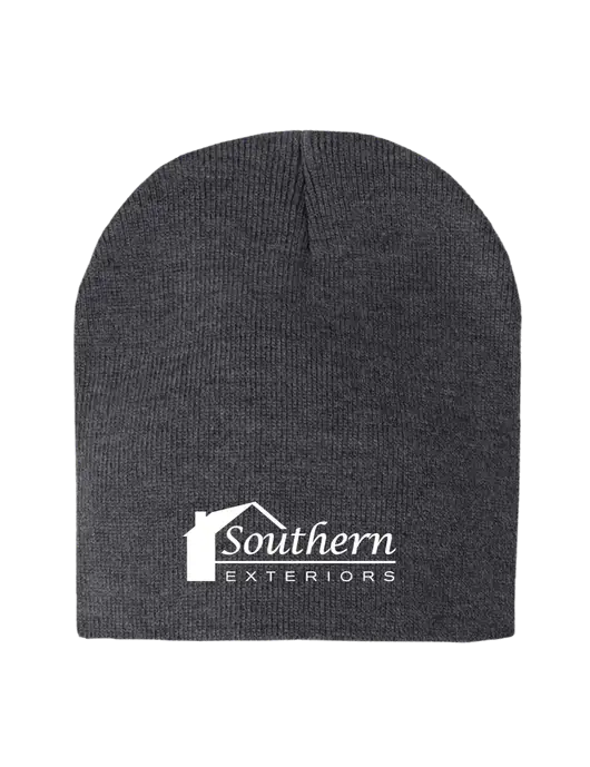 Charcoal Heather Element Knit Beanie w/Southern Exteriors Logo