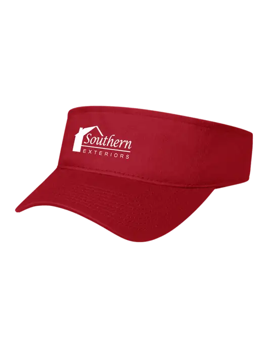 Red Cap Visor w/Southern Exteriors Logo