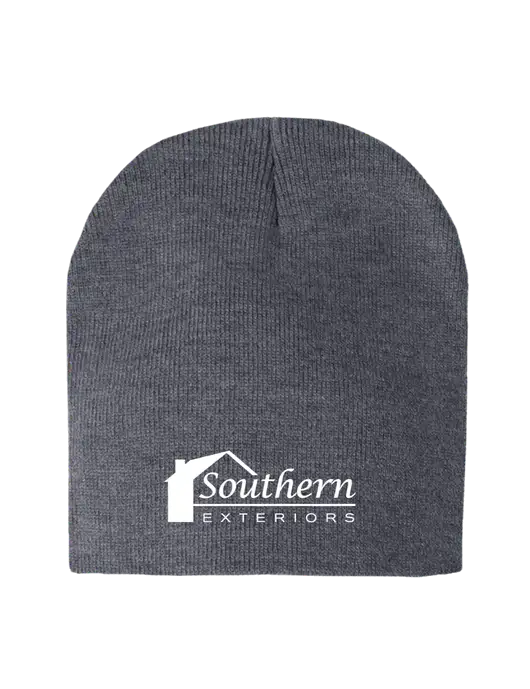 Dark Grey Heather Element Knit Beanie w/Southern Exteriors Logo
