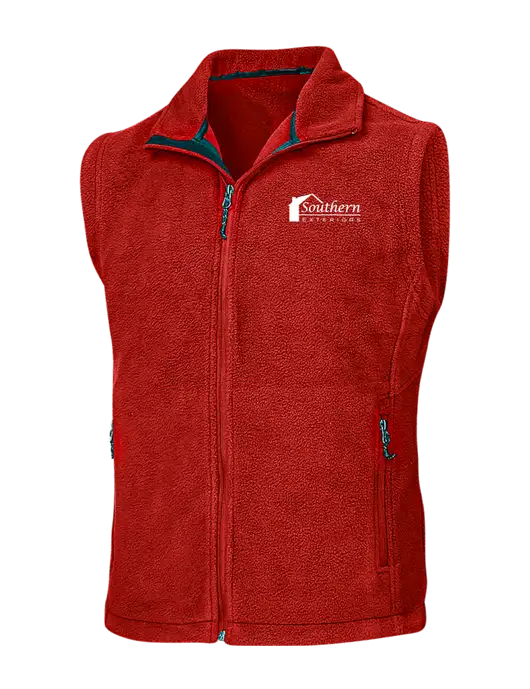 Red Fleece Vest w/Southern Exteriors Logo