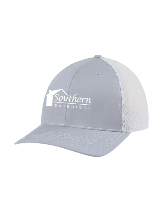 Richardson Adjustable Snapback Original 112 Trucker Cap Light Heather Grey w/White Mesh w/Southern Exteriors Logo
