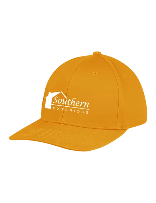 Premium Modern Structured Twill Yellow Gold Snapback Cap
 w/Southern Exteriors Logo