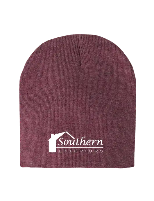 Cardinal Heather Element Knit Beanie w/Southern Exteriors Logo
