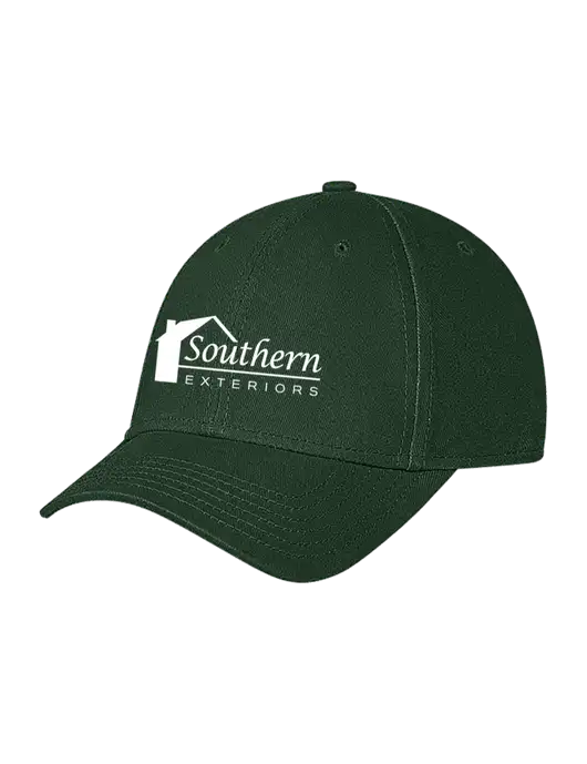 Dark Green Structured Soft Snap Closure Hook & Loop Cap w/Southern Exteriors Logo