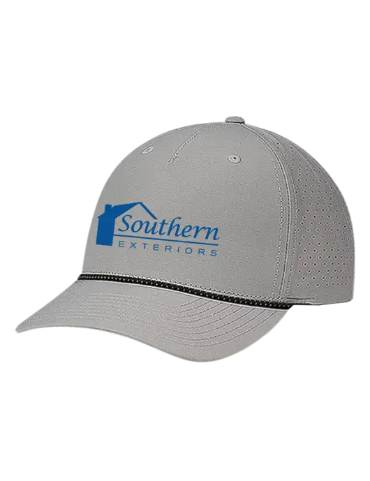 Richardson Laser Perf Performance Light Grey/Black-Grey Rope Cap w/Southern Exteriors Logo