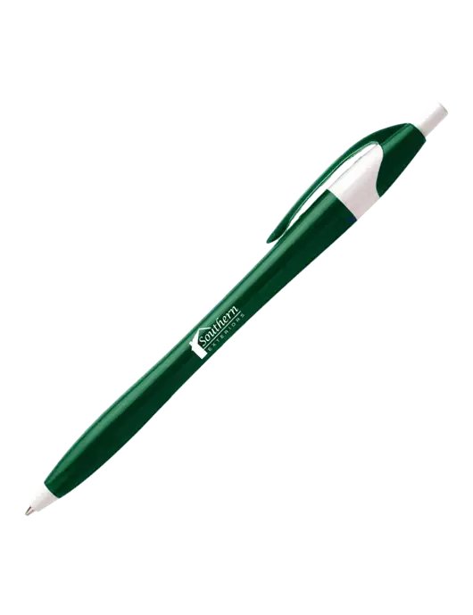 Novella Green/White Executive Pen - Blue Ink w/Southern Exteriors Logo