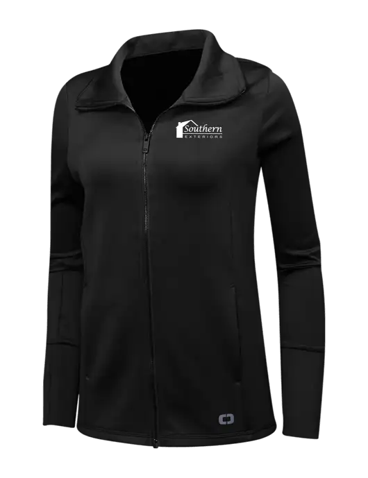 OGIO Black Womens Endurance Modern Performance Full-Zip w/Southern Exteriors Logo