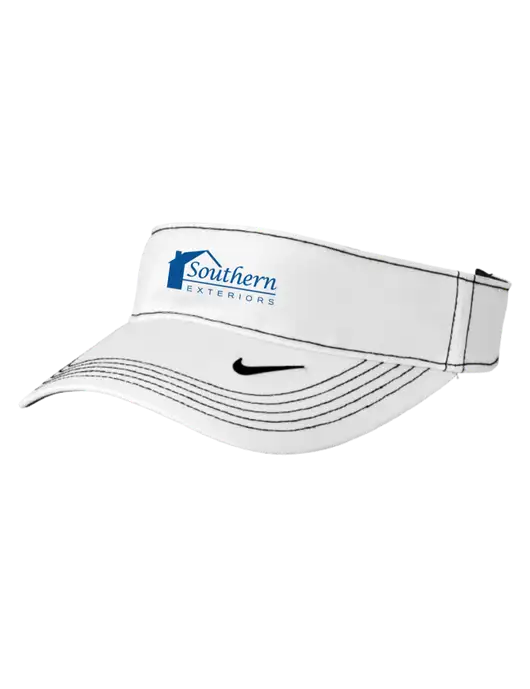 Nike White Dri-FIT Ace Visor w/Southern Exteriors Logo