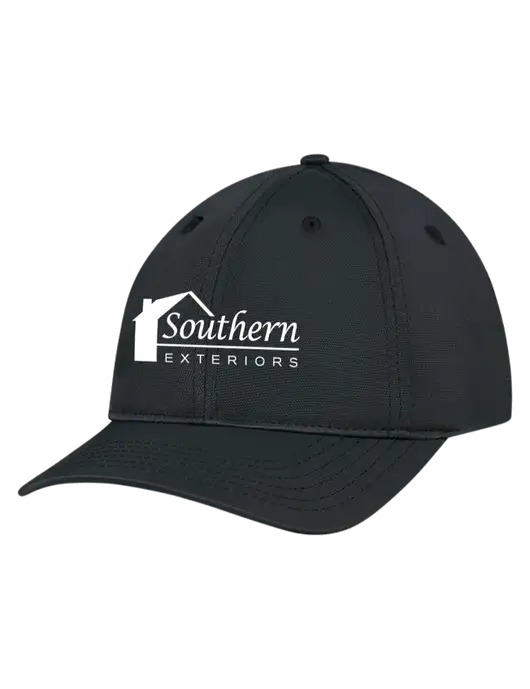 Black Nylon Twill Performance Cap w/Southern Exteriors Logo