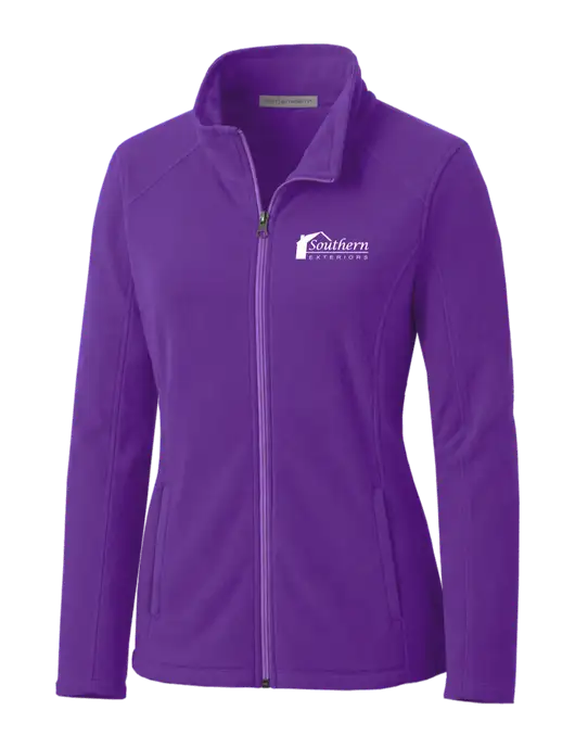 Light Purple Womens Microfleece Jacket w/Southern Exteriors Logo