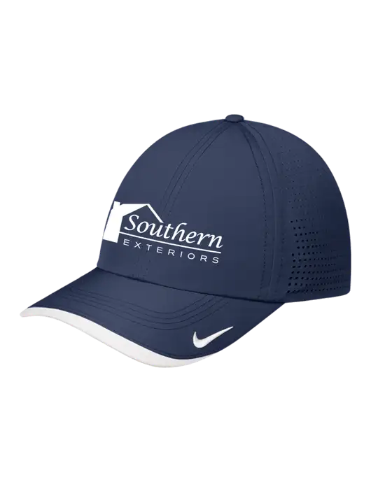 Nike Navy/White Dri-FIT Perforated Performance Cap w/Southern Exteriors Logo
