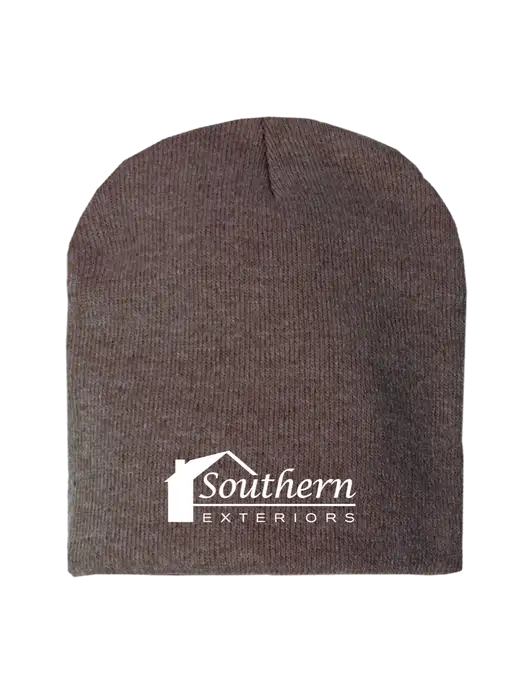 Brown Heather Element Knit Beanie  w/Southern Exteriors Logo