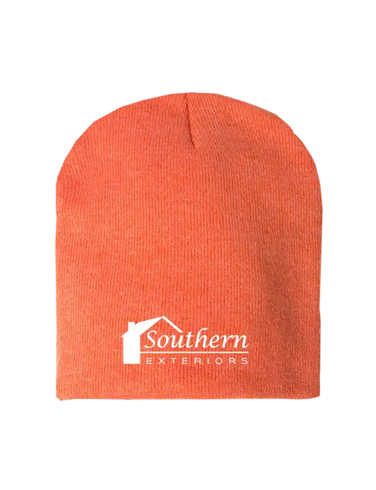 Orange Heather Element Knit Beanie w/Southern Exteriors Logo
