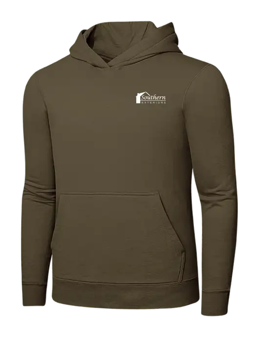 Coyote Brown 7.8 oz Ring Spun Hooded Sweatshirt w/Southern Exteriors Logo