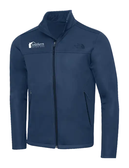 North Face Dark Navy Ridgewall Soft Shell Jacket w/Southern Exteriors Logo