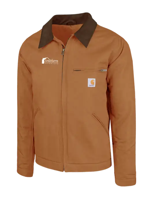 Carhartt Brown Duck Detroit Jacket w/Southern Exteriors Logo