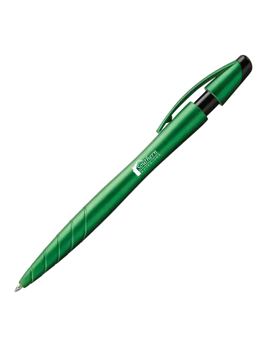Awali Green Metallic Pen - Black Ink w/Southern Exteriors Logo