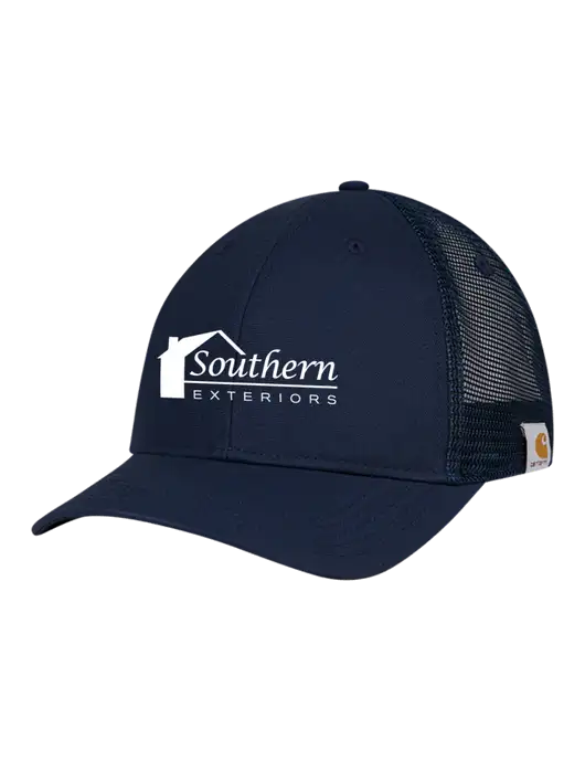 Carhartt Navy Trucker Rugged Pro Series Cap w/Southern Exteriors Logo