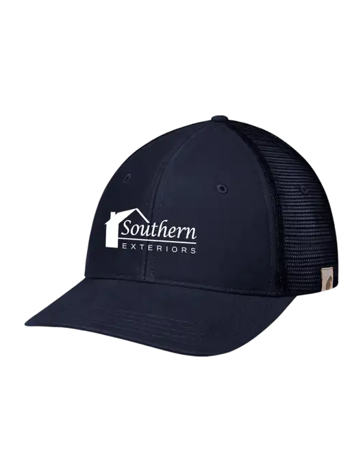 Carhartt Navy Canvas Trucker Cap w/Southern Exteriors Logo