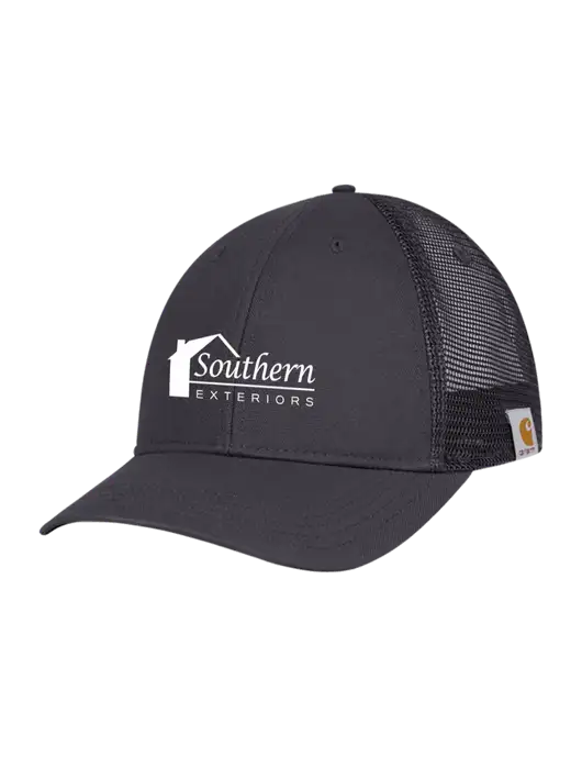 Carhartt Dark Grey Canvas Trucker Cap w/Southern Exteriors Logo