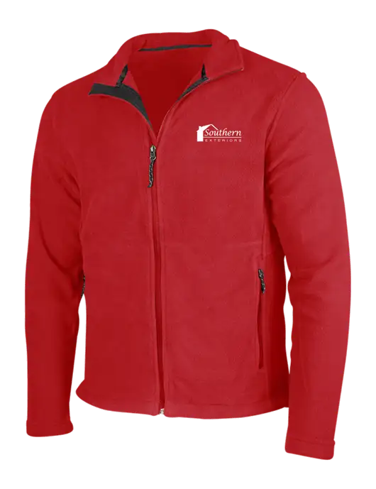 Red Fleece Jacket w/Southern Exteriors Logo