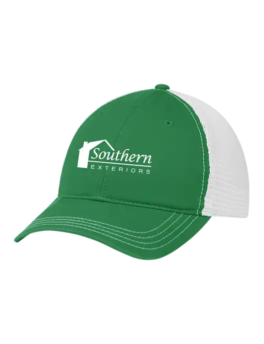 Richardson 111 Garment Washed Trucker Cap Kelly w/White Mesh w/Southern Exteriors Logo