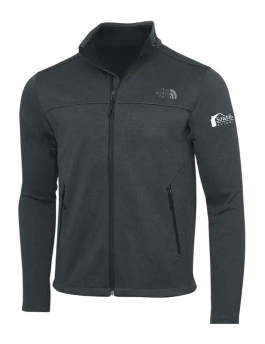 North Face Dark Grey Heather Ridgewall Soft Shell Jacket w/Southern Exteriors Logo