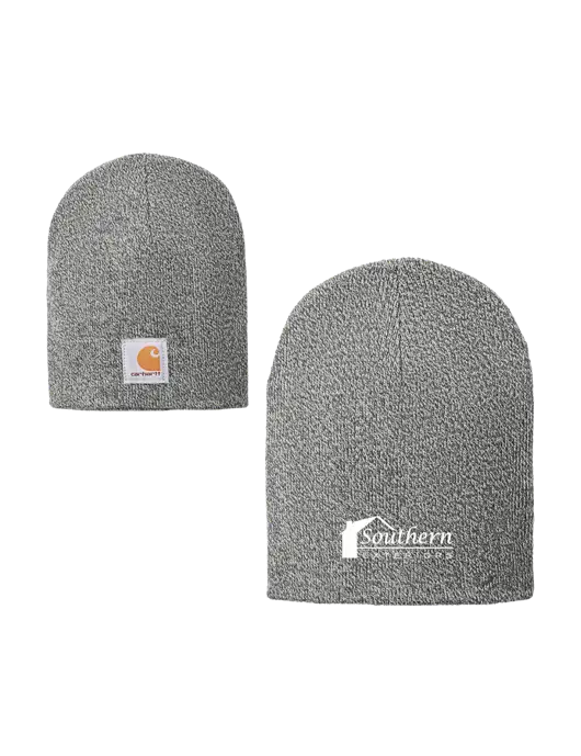 Carhartt Medium Grey Heather Acrylic Knit Hat w/Southern Exteriors Logo