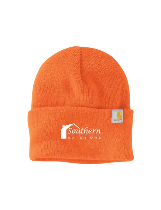 Carhartt Orange Watch Cap 2.0 w/Southern Exteriors Logo