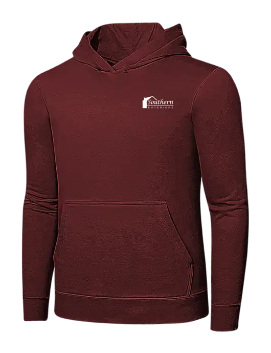 Maroon 7.8 oz Ring Spun Hooded Sweatshirt w/Southern Exteriors Logo