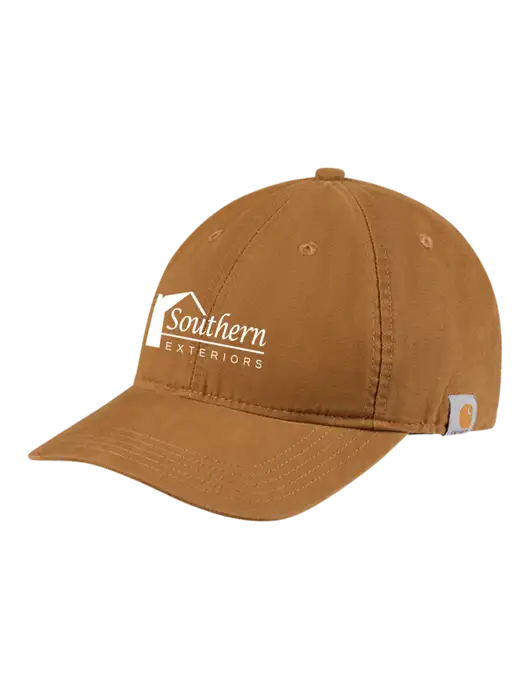 Carhartt Light Brown Cotton Canvas Cap w/Southern Exteriors Logo