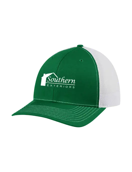 Richardson Adjustable Snapback Original 112 Trucker Cap Kelly w/White Mesh w/Southern Exteriors Logo