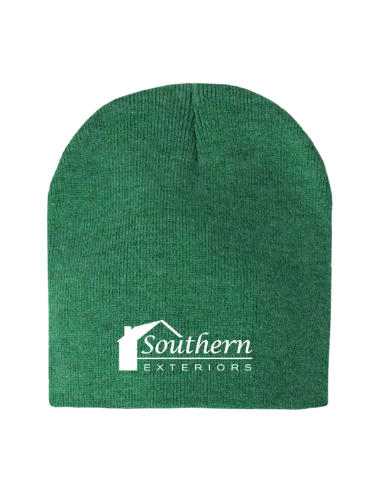 Kelly Green Heather Element Knit Beanie w/Southern Exteriors Logo