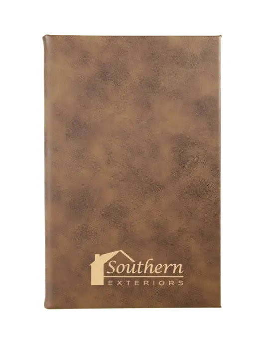 Rustic Leatherette 5.25 x 8.25 Journal w/Southern Exteriors Logo