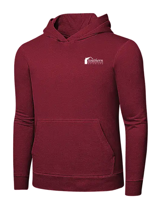 Dark Cardinal 7.8 oz Pullover Hooded Sweatshirt w/Southern Exteriors Logo