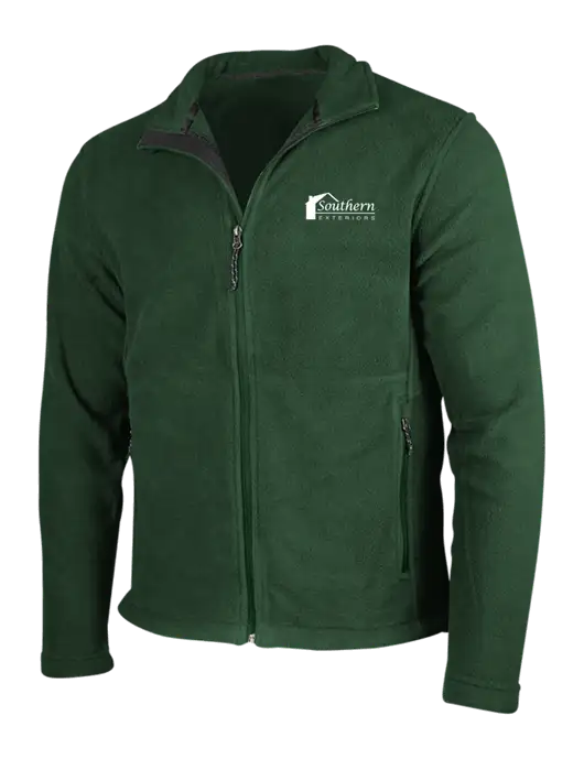 Dark Green Fleece Jacket w/Southern Exteriors Logo
