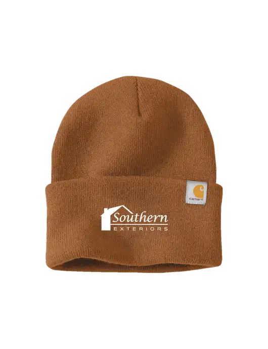 Carhartt Light Brown Watch Cap 2.0 w/Southern Exteriors Logo