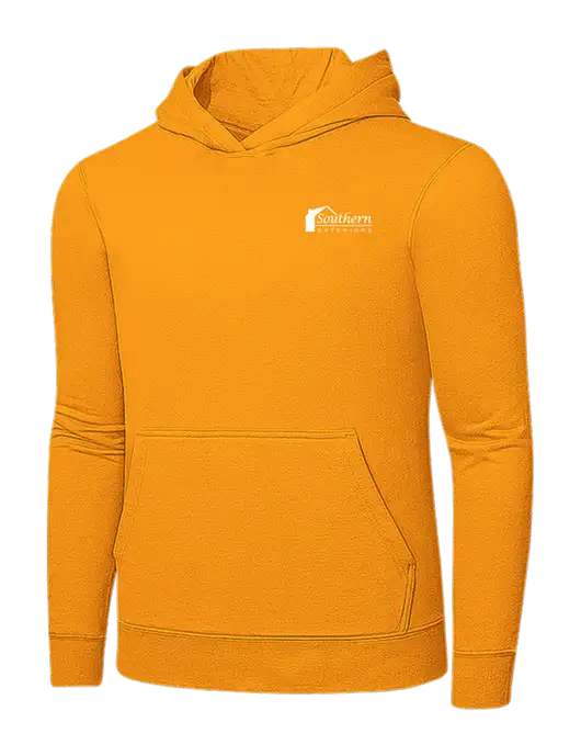 Yellow Gold 7.8 oz Ring Spun Hooded Sweatshirt w/Southern Exteriors Logo