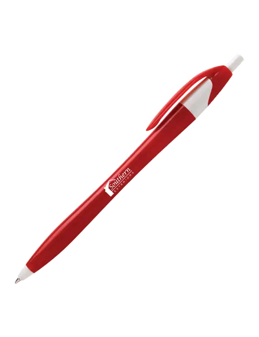 Novella Red/White Executive Pen - Blue Ink w/Southern Exteriors Logo