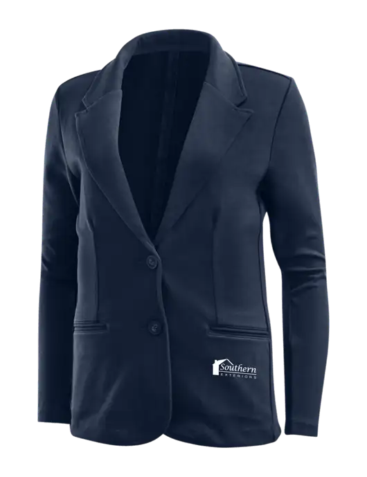 Deep Navy Womens Knit Blazer w/Southern Exteriors Logo