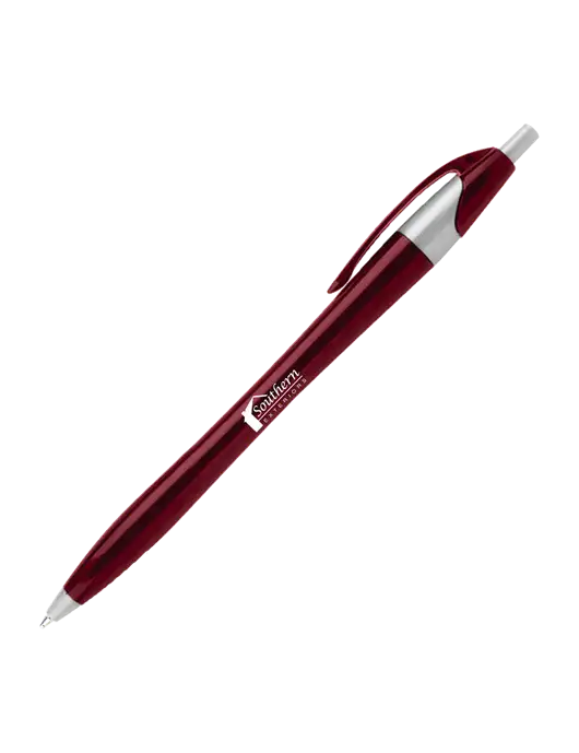 Novella Maroon/Silver Corporate Pen - Blue Ink w/Southern Exteriors Logo